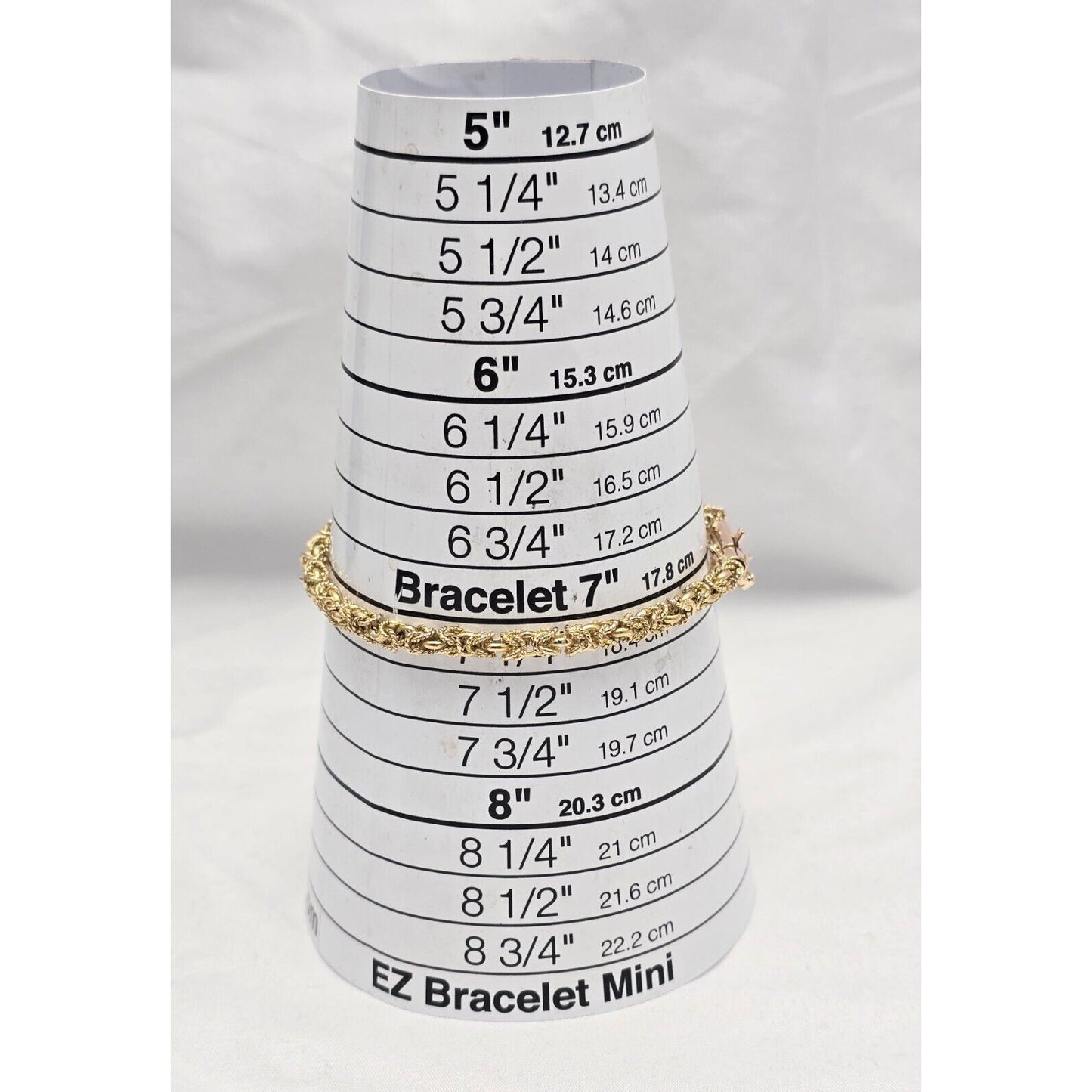 18K Yellow Gold Byzantine Link Chain Bracelet