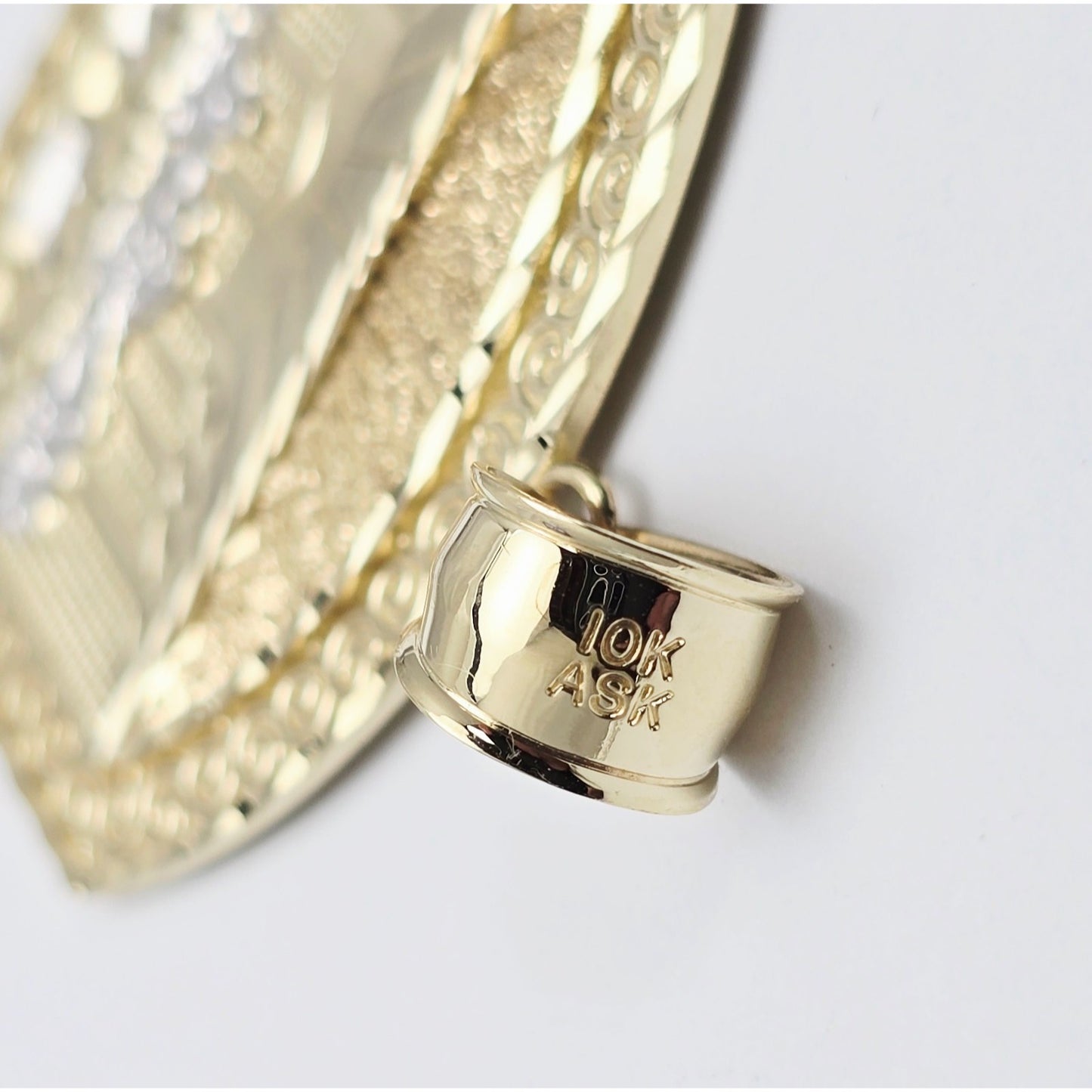 10K Two Tone Gold The Last Supper Charm Pendant