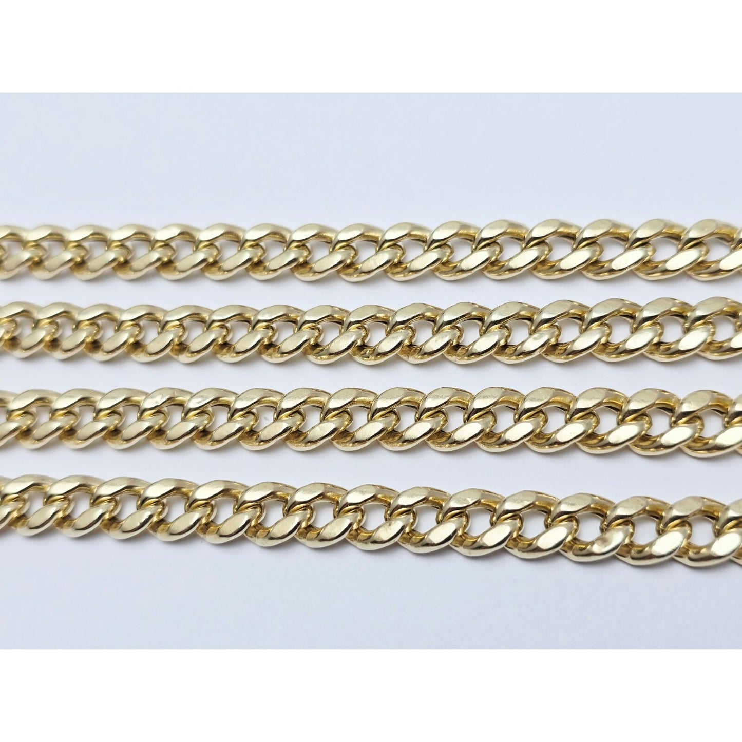 14K Yellow Gold Cuban Link Chain Necklace