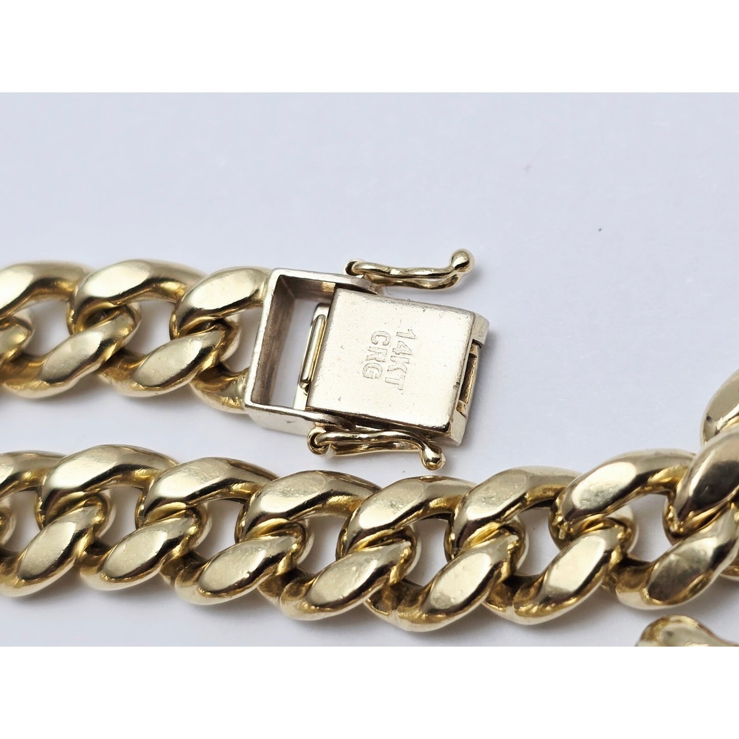 14K Yellow Gold Cuban Link Chain Necklace