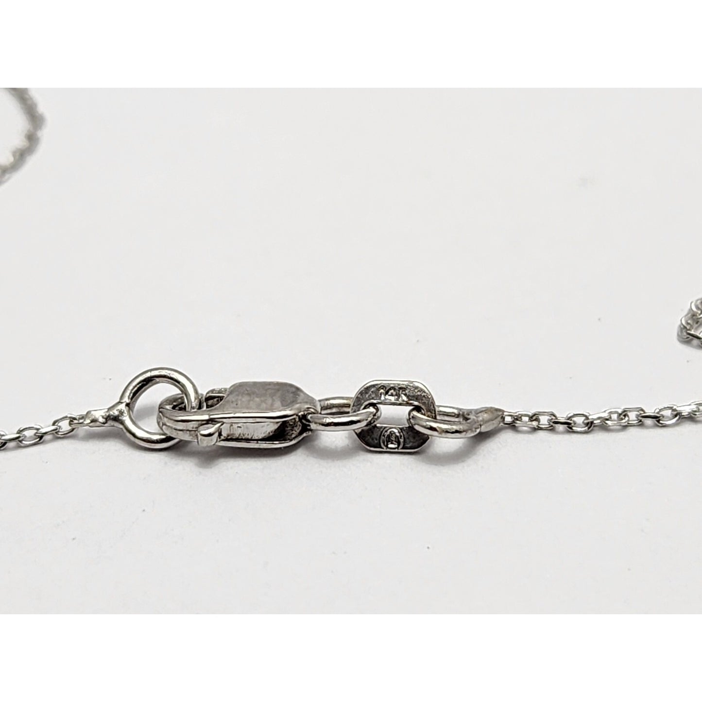 14K White Gold Diamond Link Bracelet