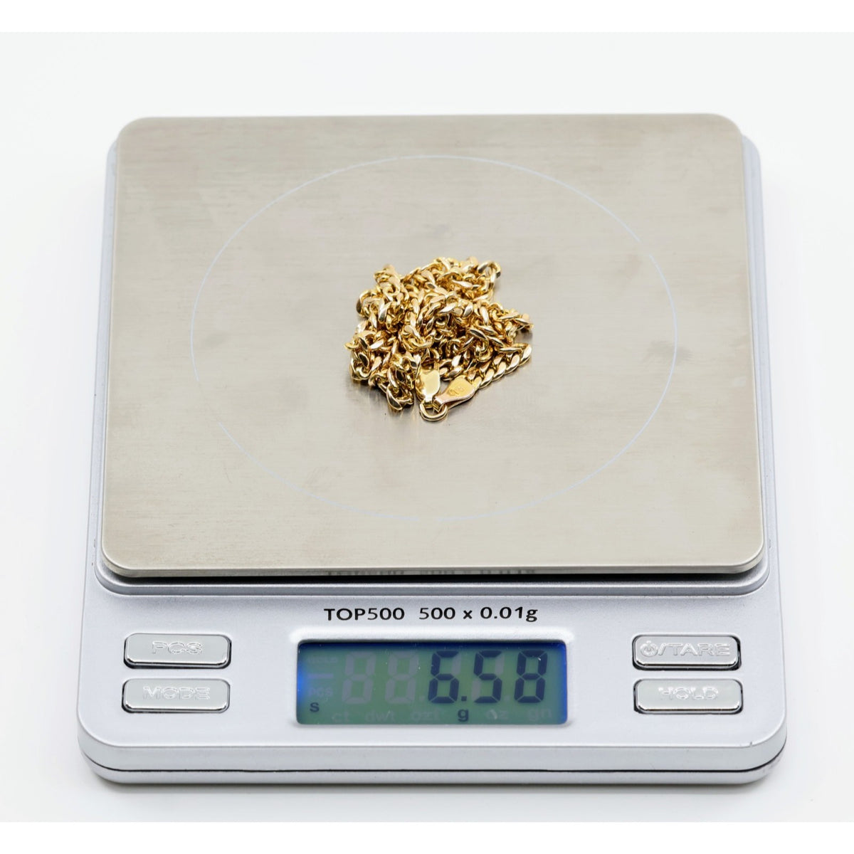 14K Yellow Gold Cuban Link Chain Necklace