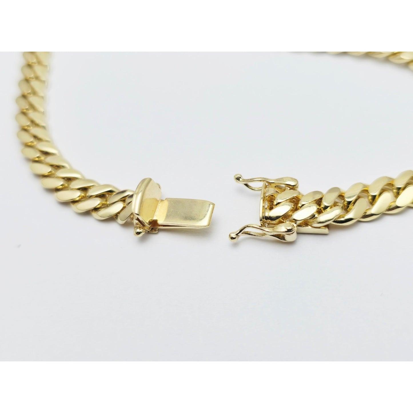 14K Yellow Gold Cuban Curb Link Chain Necklace