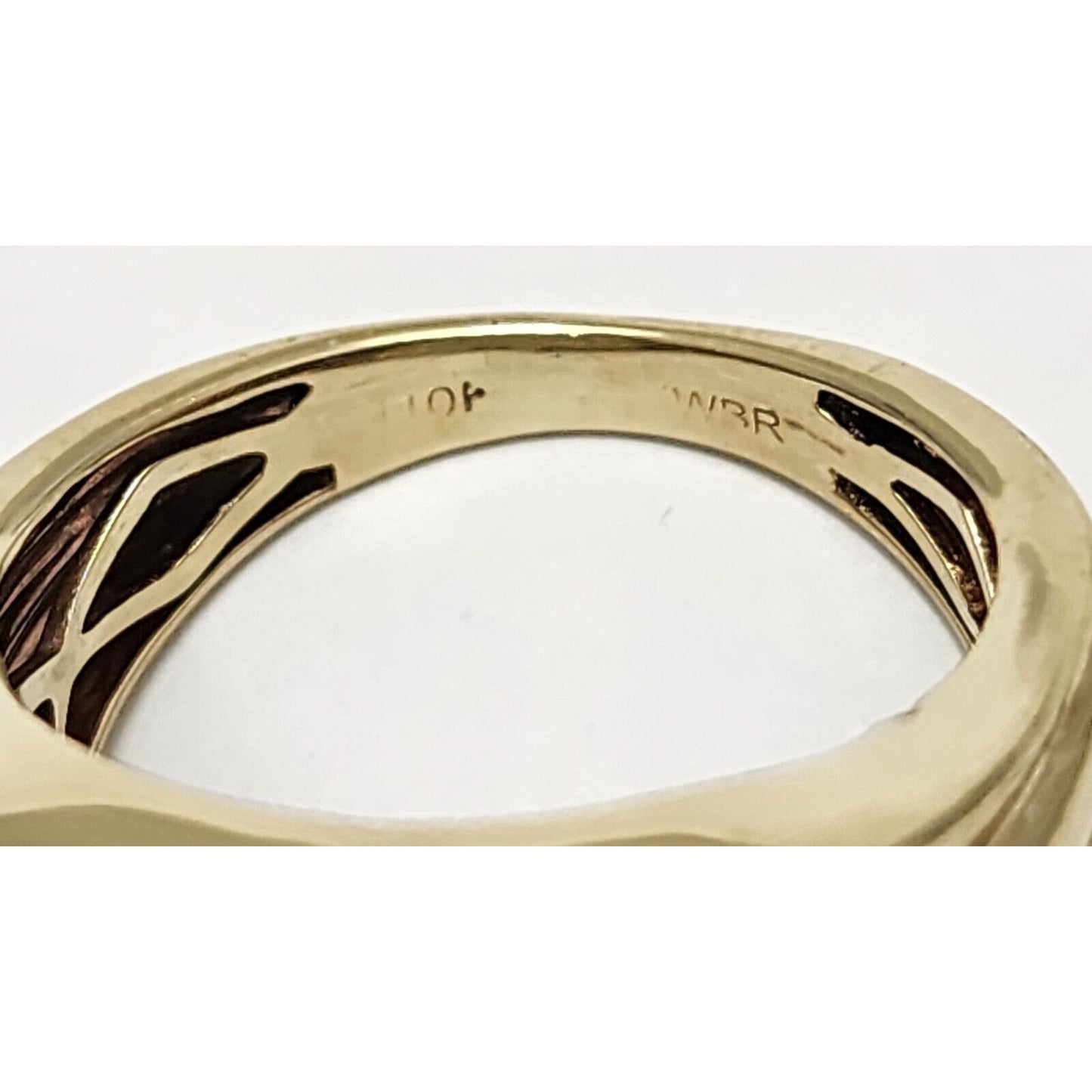 10K Yellow Gold Men's Diamond Cluster Ring