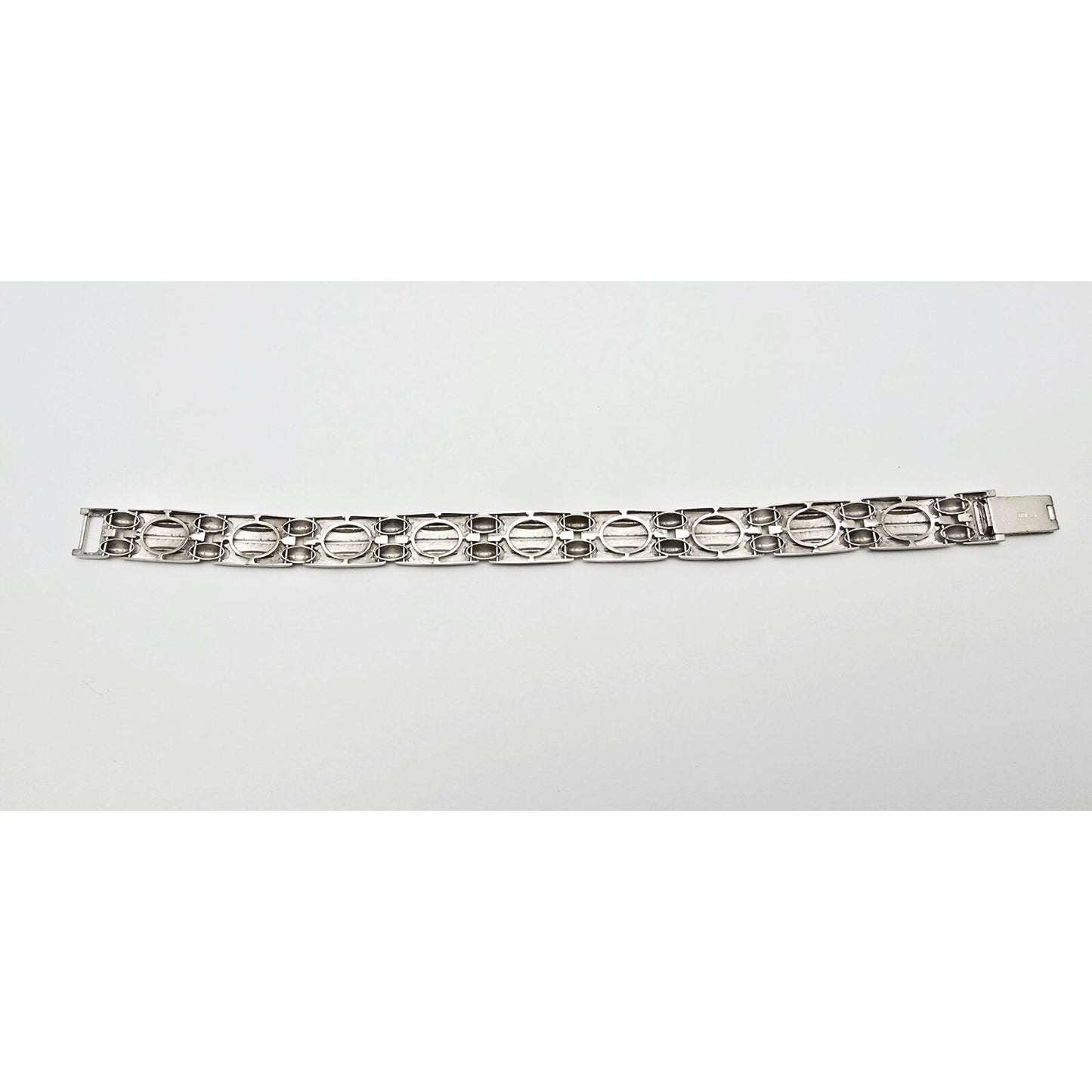14K White Gold Custom Link Bracelet