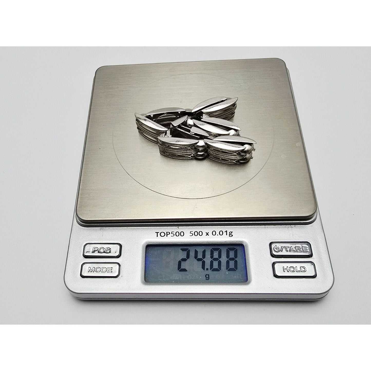 14K White Gold Custom Link Bracelet