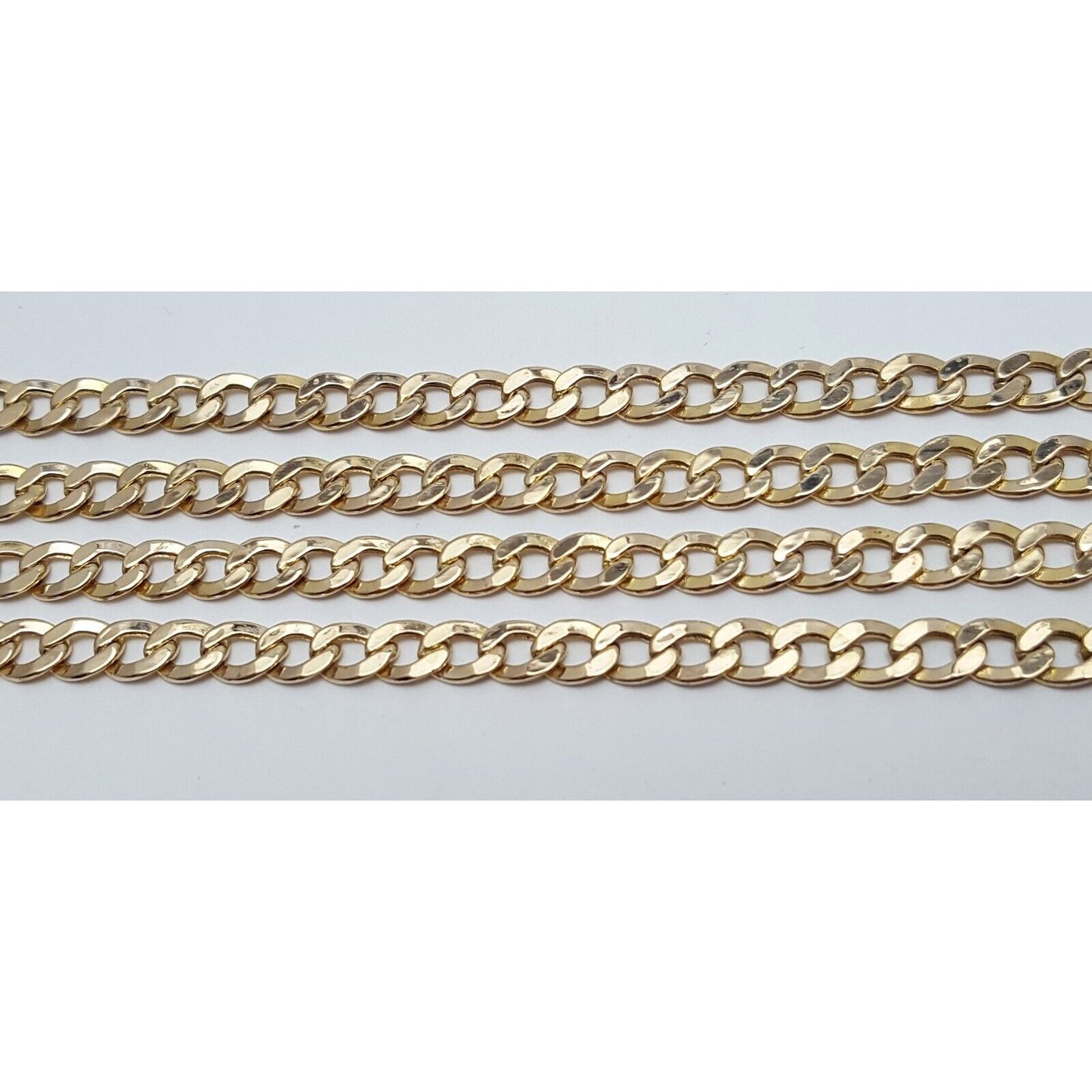 14K Yellow Gold Cuban Link Chain Necklace