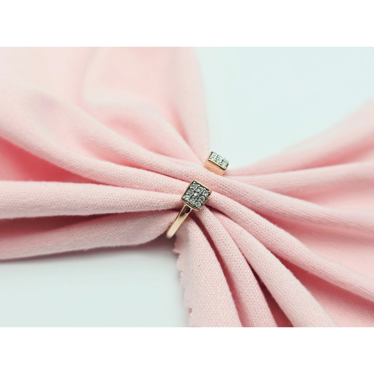 14K Rose Gold Diamond Baby Ring