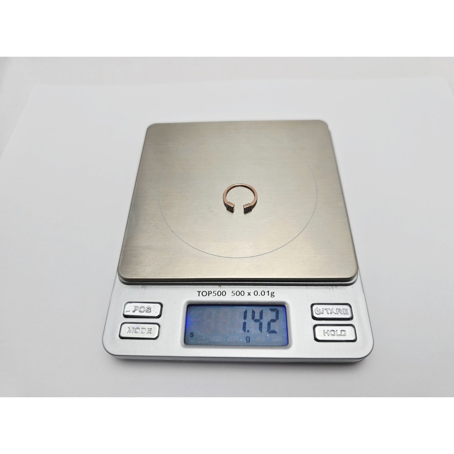 14K Rose Gold Diamond Baby Ring