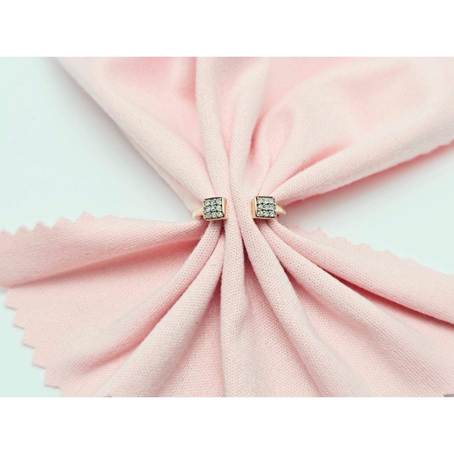 14K Rose Gold Diamond Baby Ring