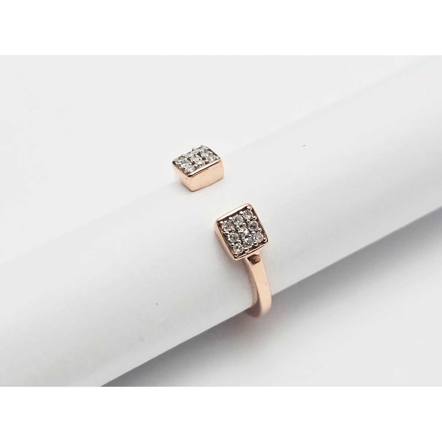 14K Rose Gold Diamond Baby Ring