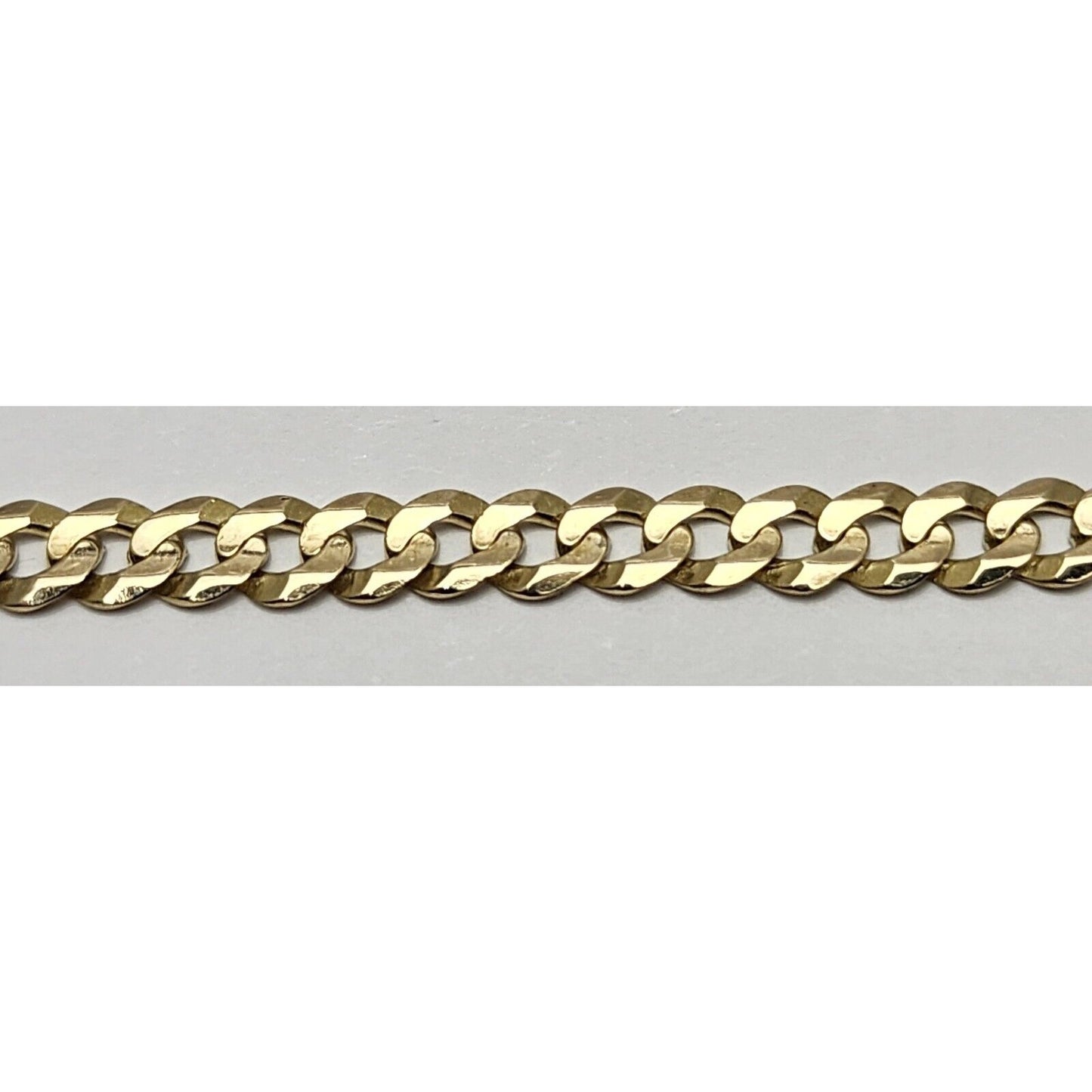 14K Yellow Gold Cuban Link ID Bracelet
