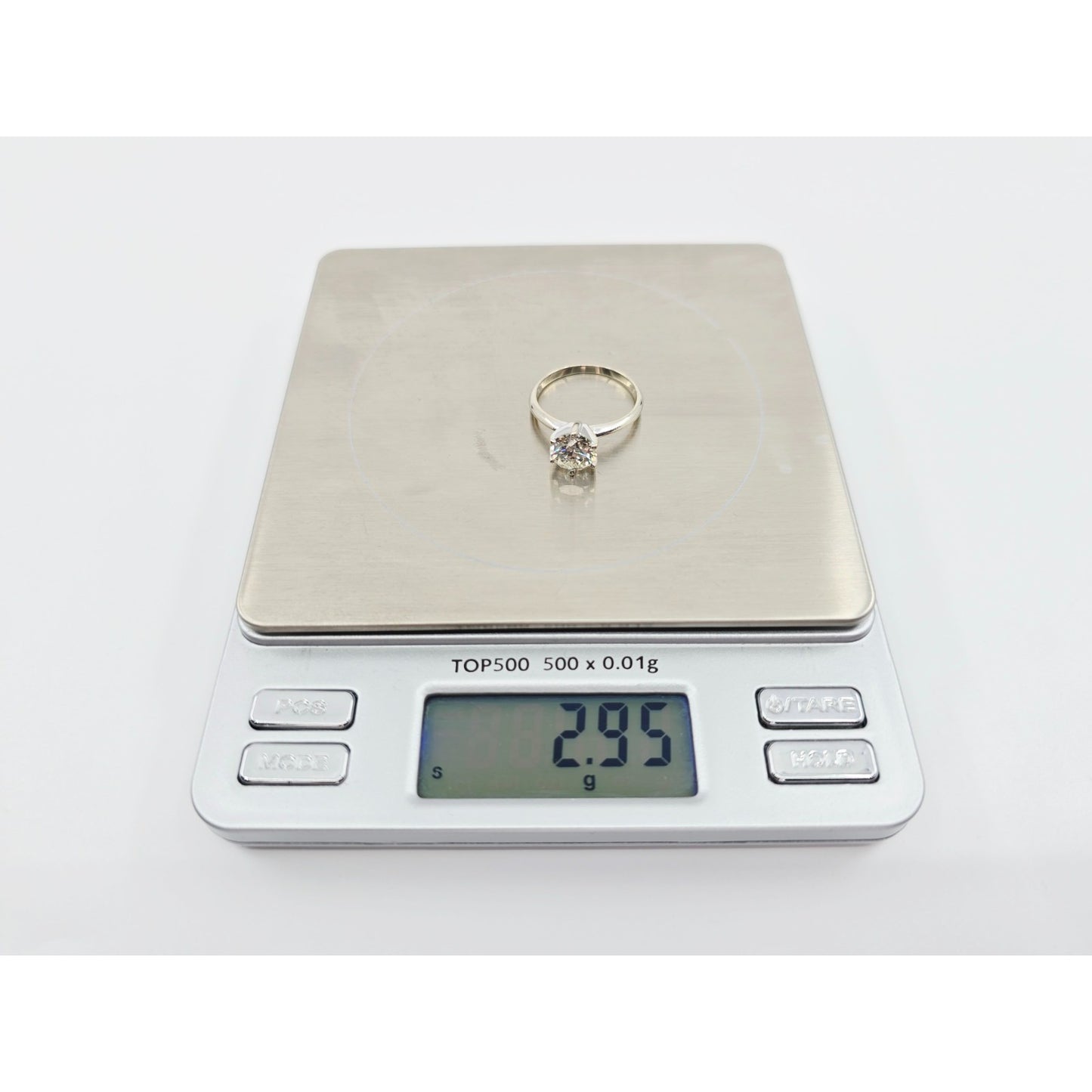 1.75ct Natural Round Cut Solitaire Diamond Engagement 14K White Gold Ring