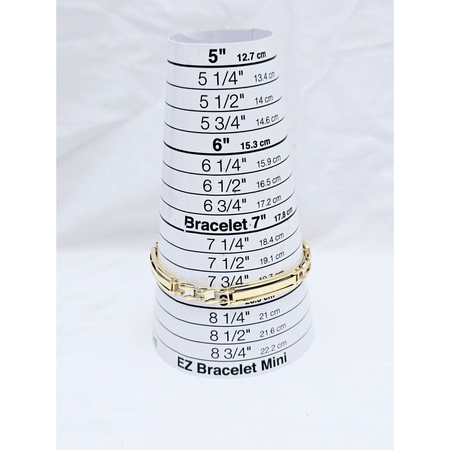 14K Two Tone Gold ID Style Custom Link Chain Bracelet