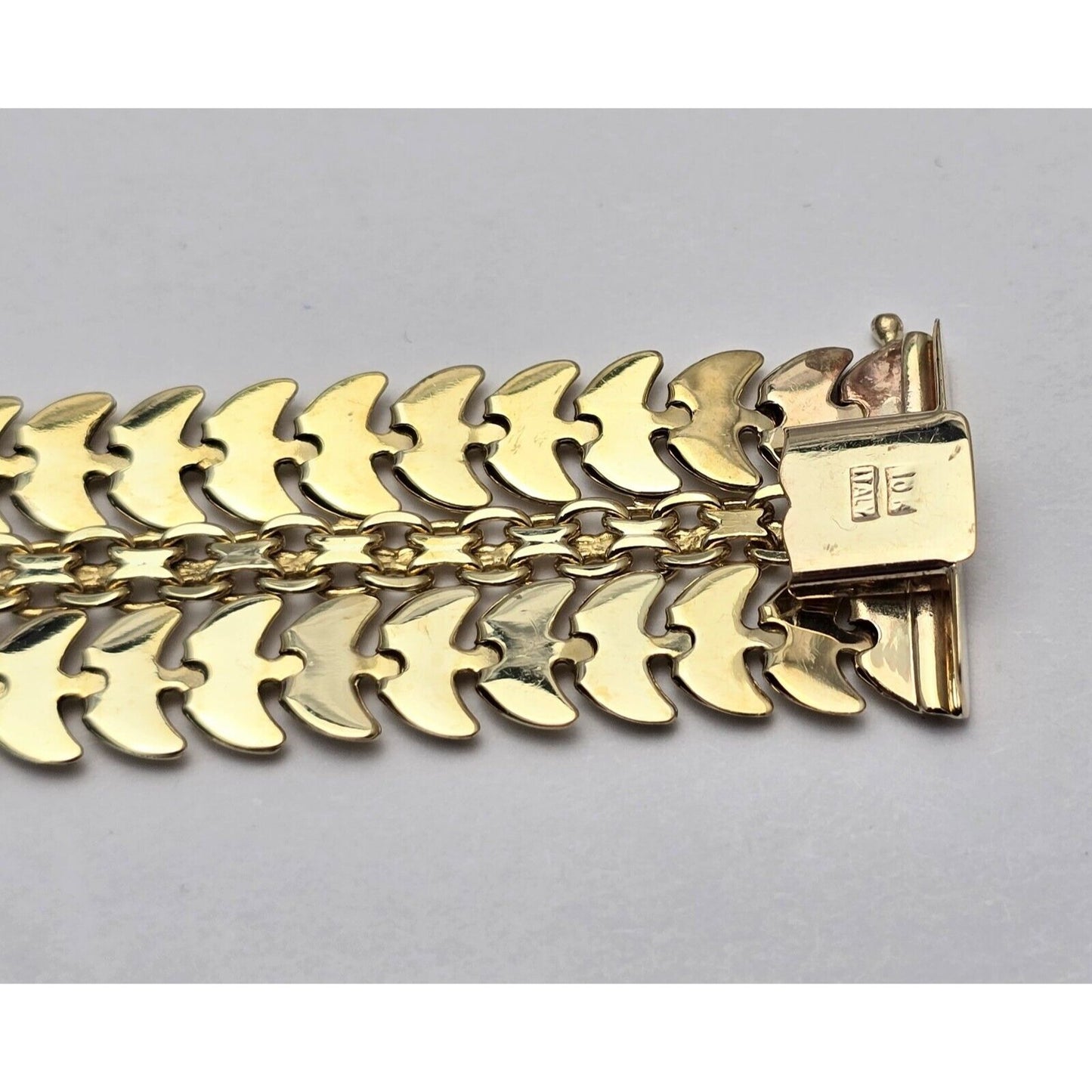 10K Yellow Gold Custom Link Bracelet