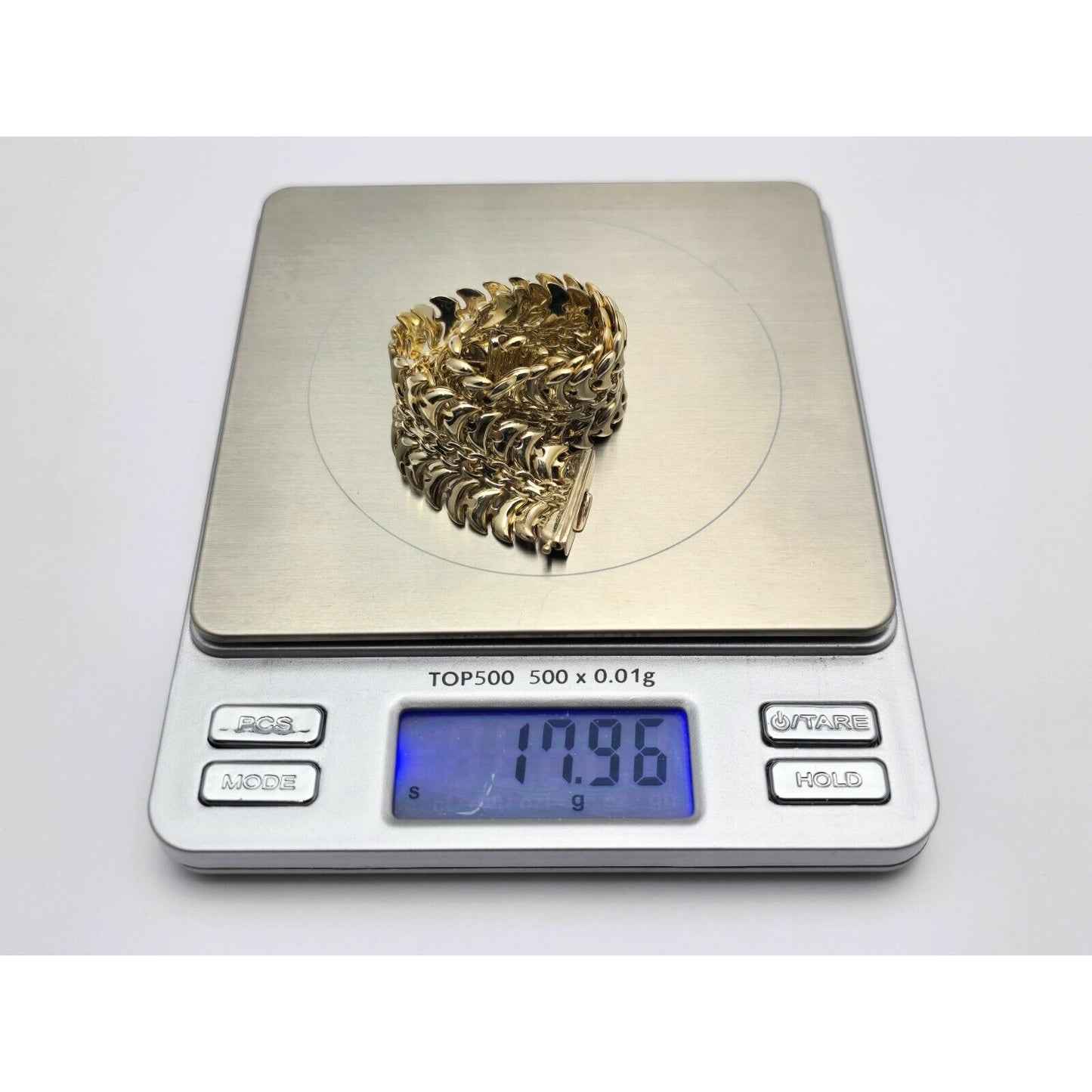 10K Yellow Gold Custom Link Bracelet