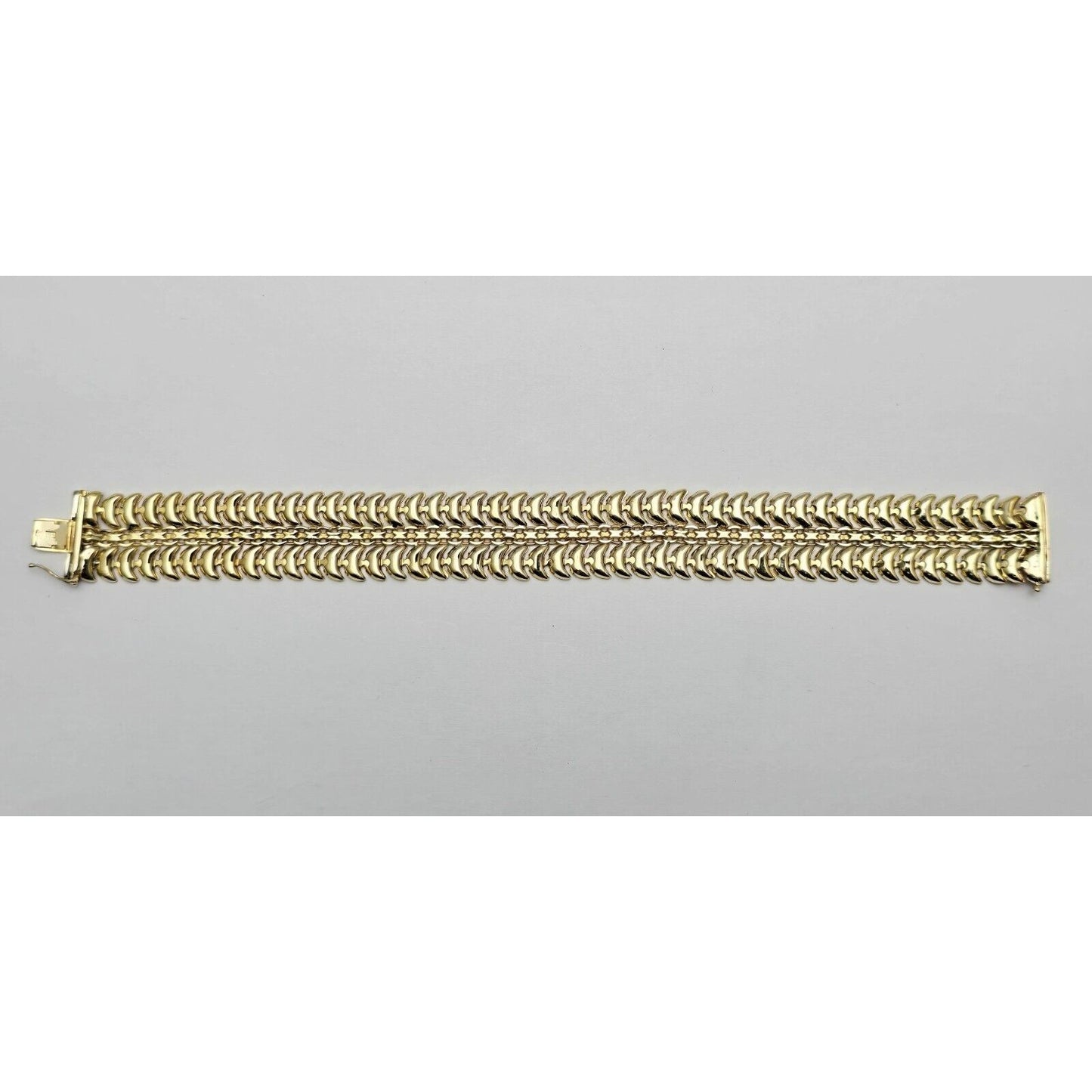 10K Yellow Gold Custom Link Bracelet