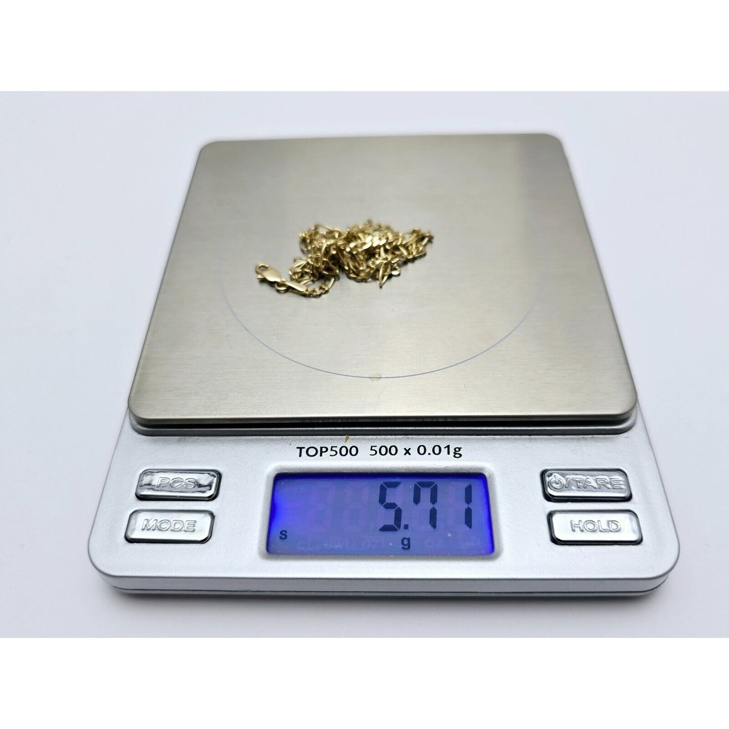 14K Yellow Gold Figaro Link Chain Necklace