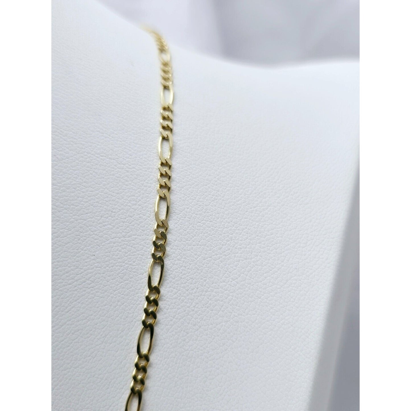14K Yellow Gold Figaro Link Chain Necklace