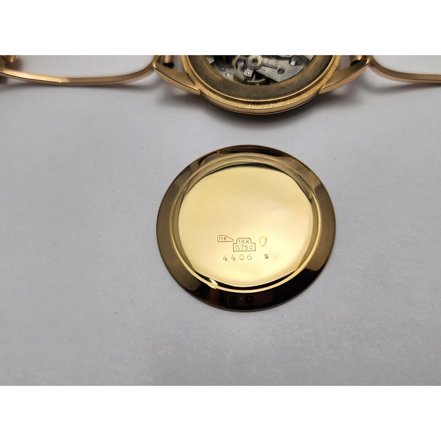Vintage 1940s Rodania 18K Yellow Gold 35mm 17J Case # 127 Sub Dial Swiss Watch