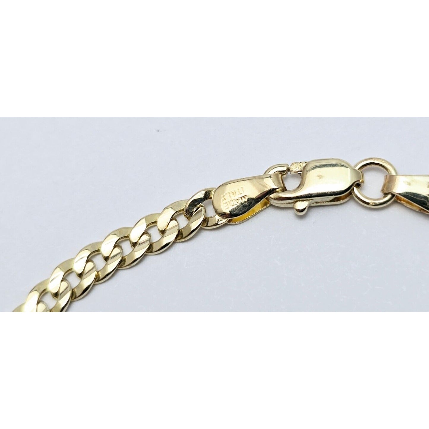 Baby 14K Yellow Gold Curb Link ID Bracelet