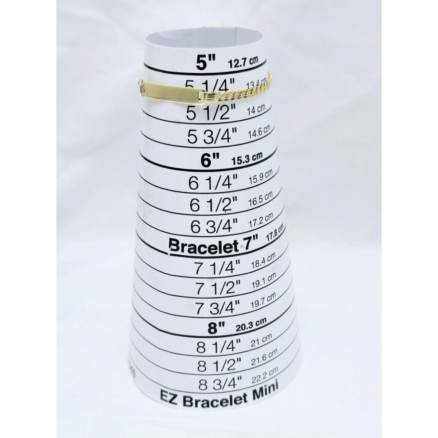 Baby 14K Yellow Gold Curb Link ID Bracelet