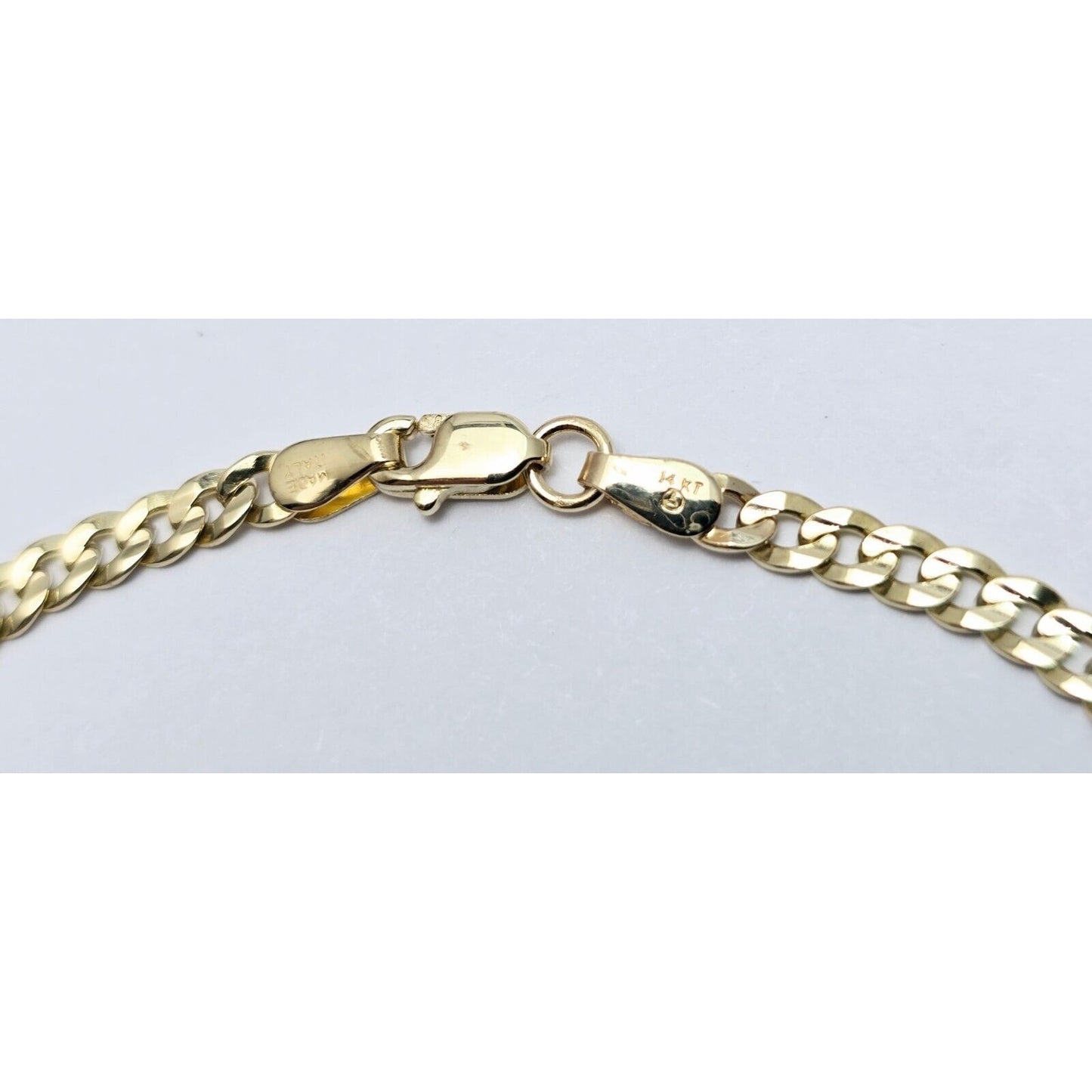 Baby 14K Yellow Gold Curb Link ID Bracelet
