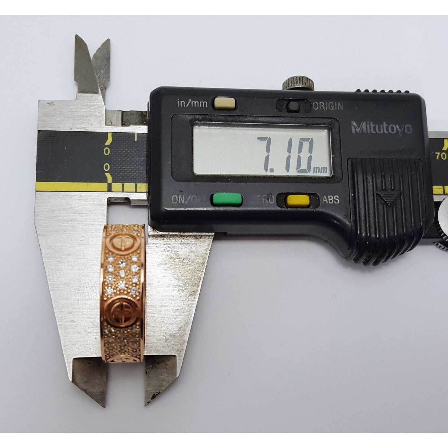 18K Rose Gold Diamond Wedding Ring Band