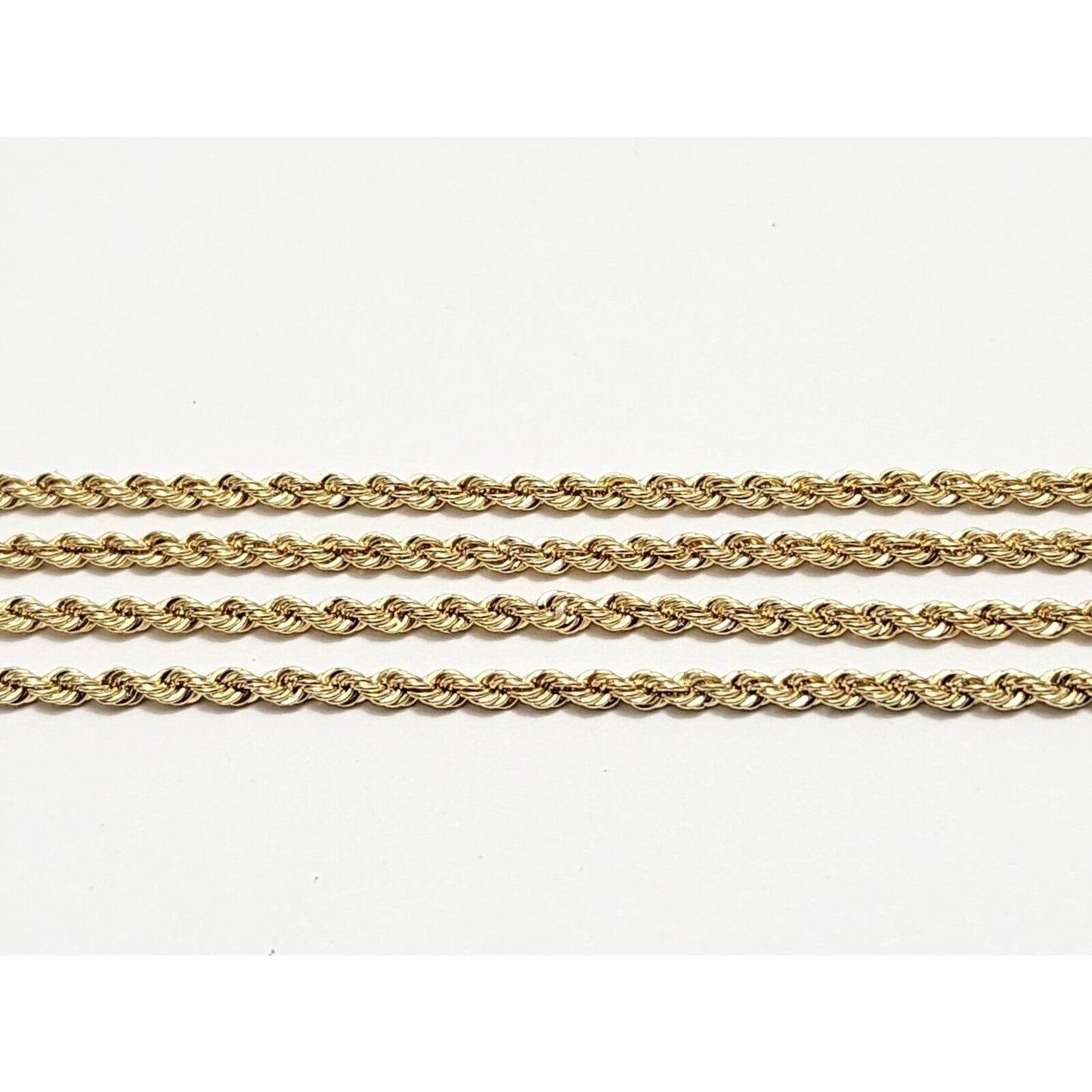 14K Yellow Gold Rope Chain Necklace