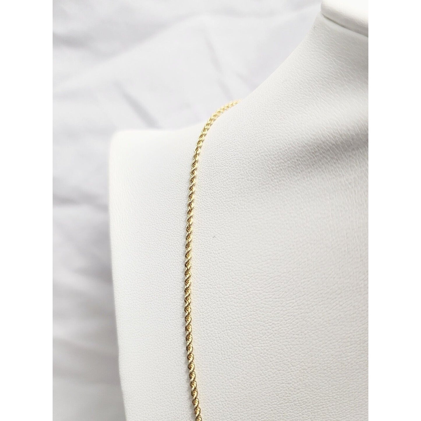 14K Yellow Gold Rope Chain Necklace