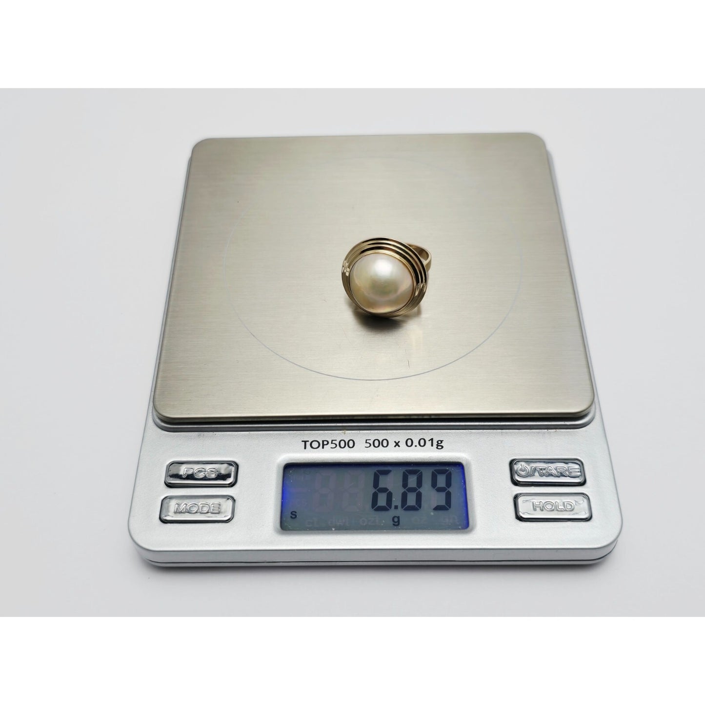 14K Yellow Gold Mabe Pearl Ring