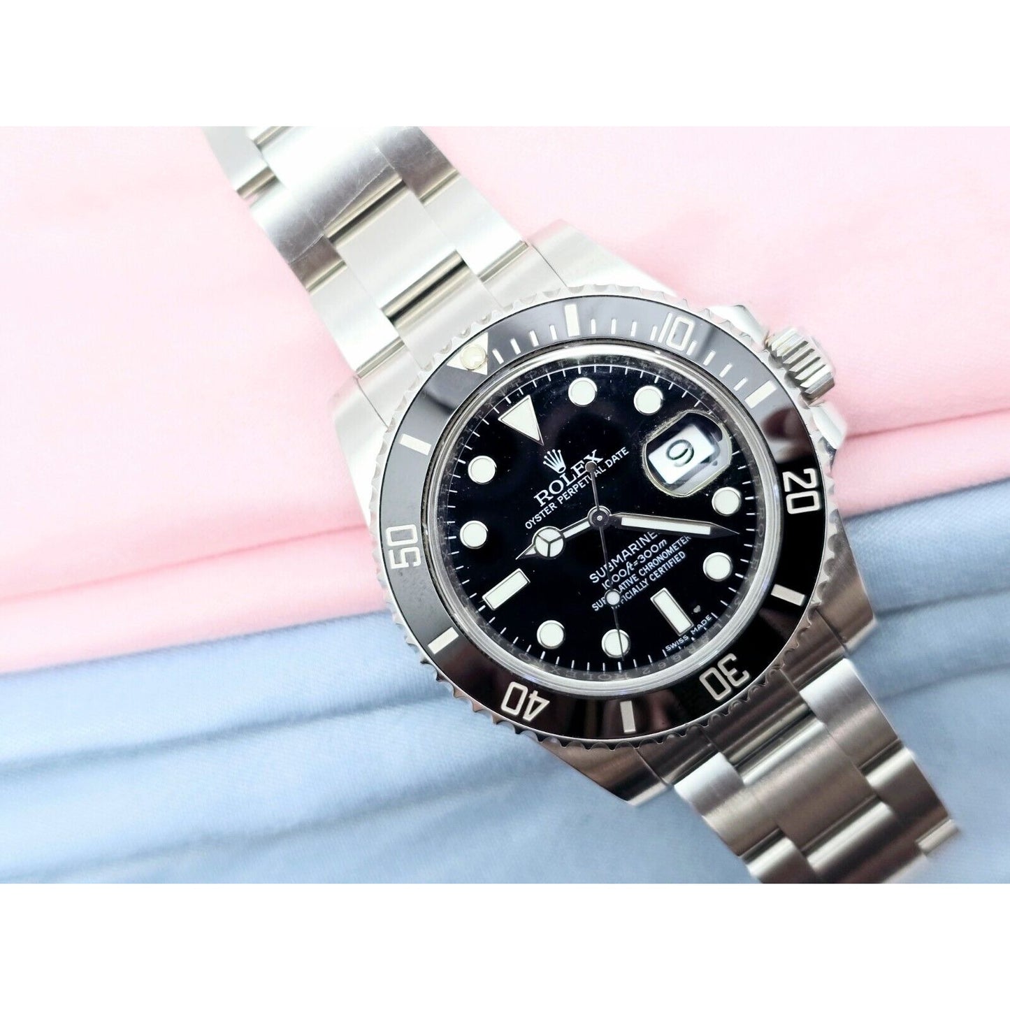 2016 Rolex Submariner Ceramic Bezel 40mm 116610LN Stainless Steel Black Dial