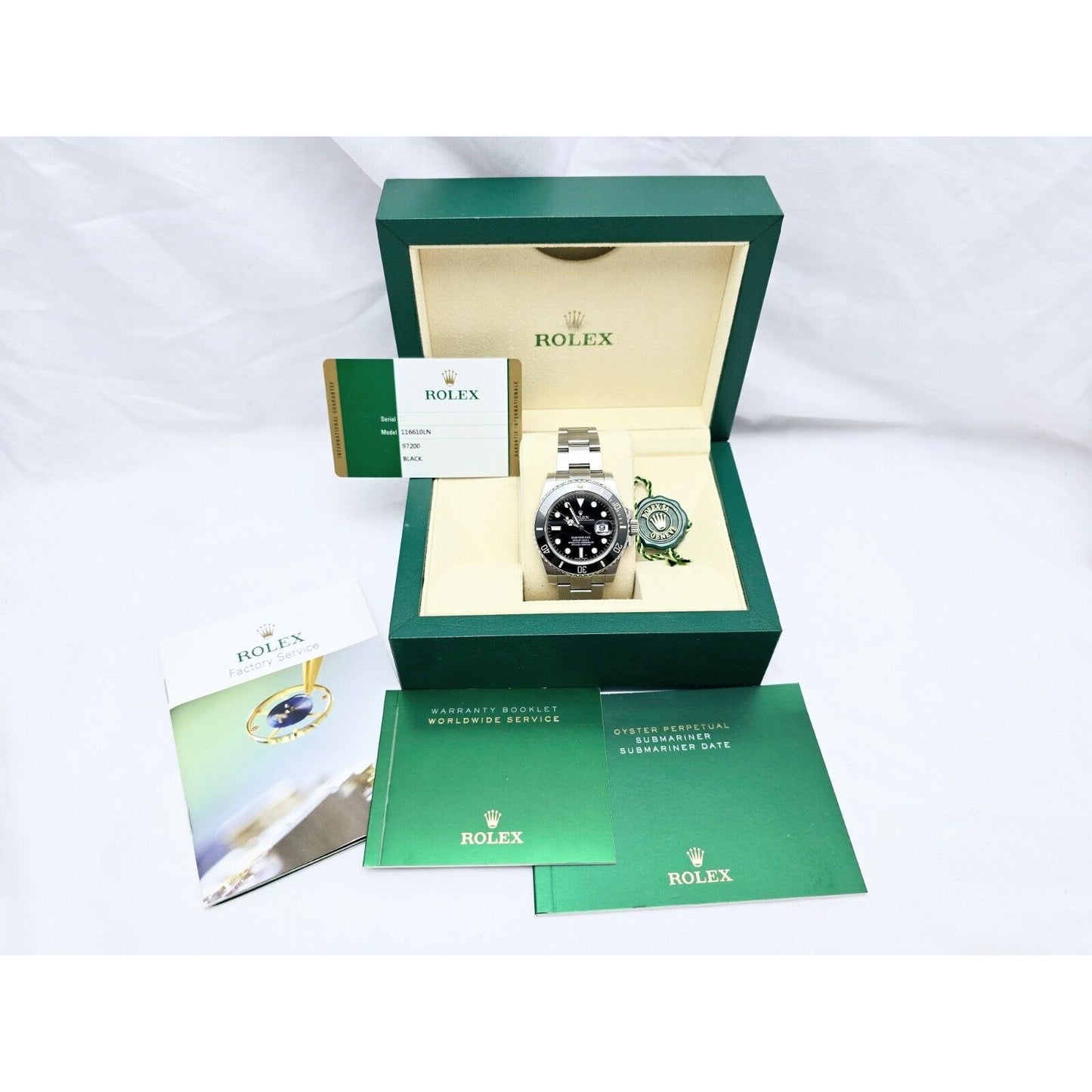 2016 Rolex Submariner Ceramic Bezel 40mm 116610LN Stainless Steel Black Dial