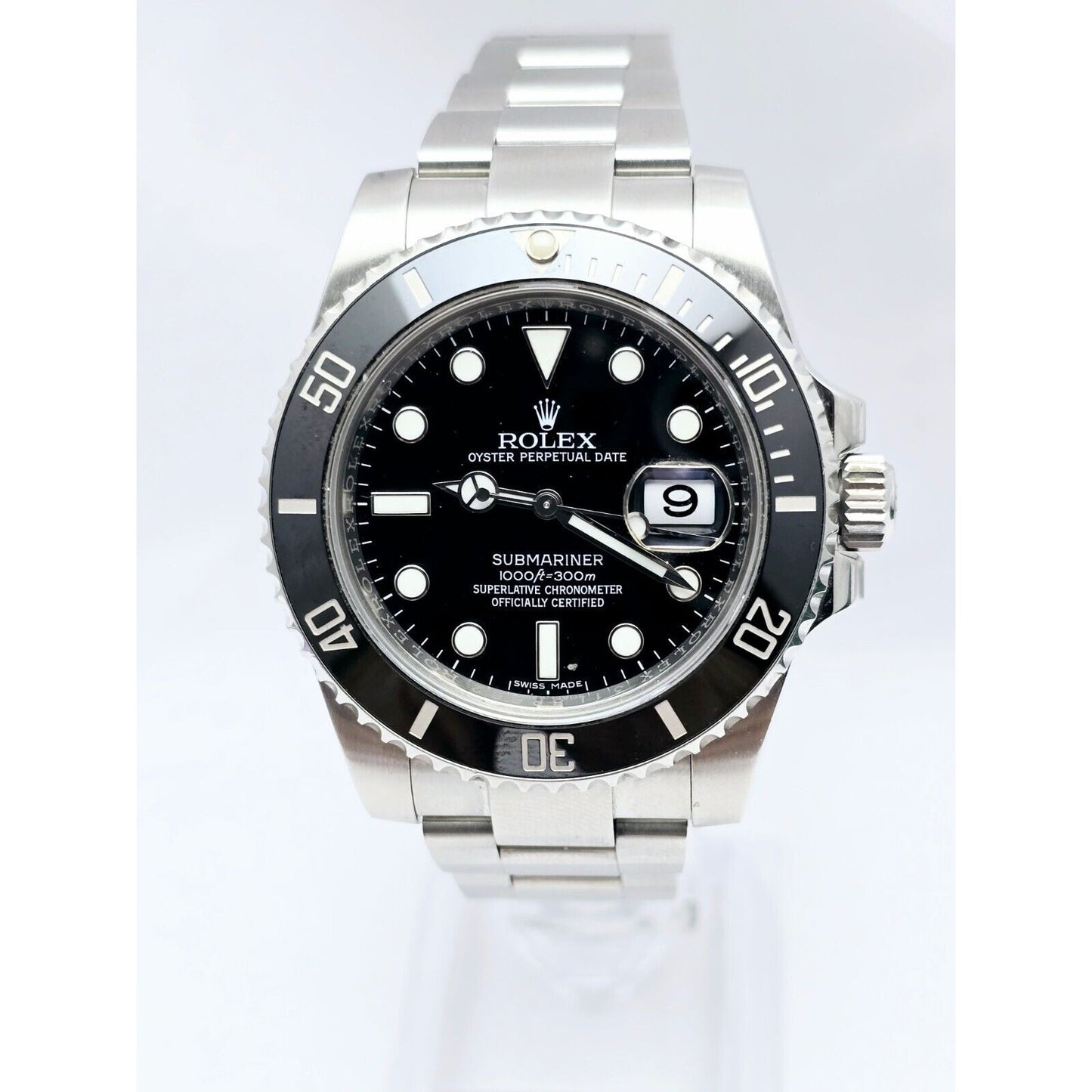 2016 Rolex Submariner Ceramic Bezel 40mm 116610LN Stainless Steel Black Dial