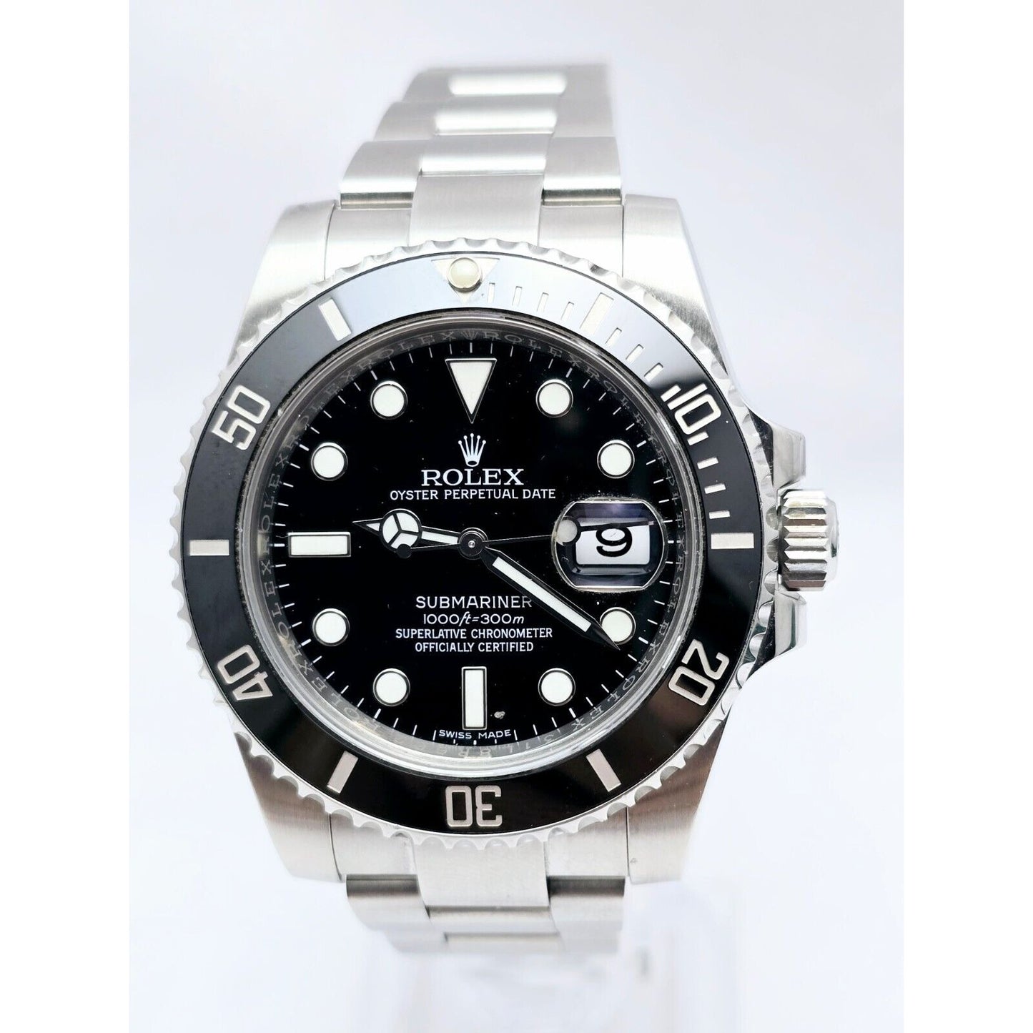 2016 Rolex Submariner Ceramic Bezel 40mm 116610LN Stainless Steel Black Dial