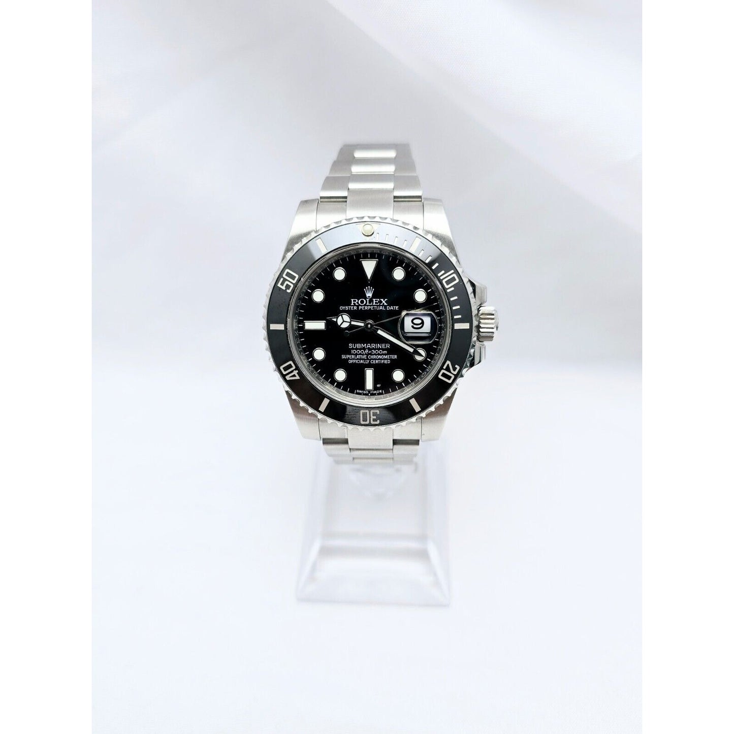 2016 Rolex Submariner Ceramic Bezel 40mm 116610LN Stainless Steel Black Dial