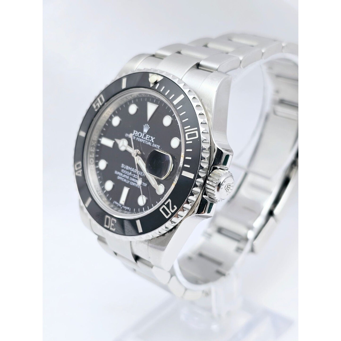 2016 Rolex Submariner Ceramic Bezel 40mm 116610LN Stainless Steel Black Dial