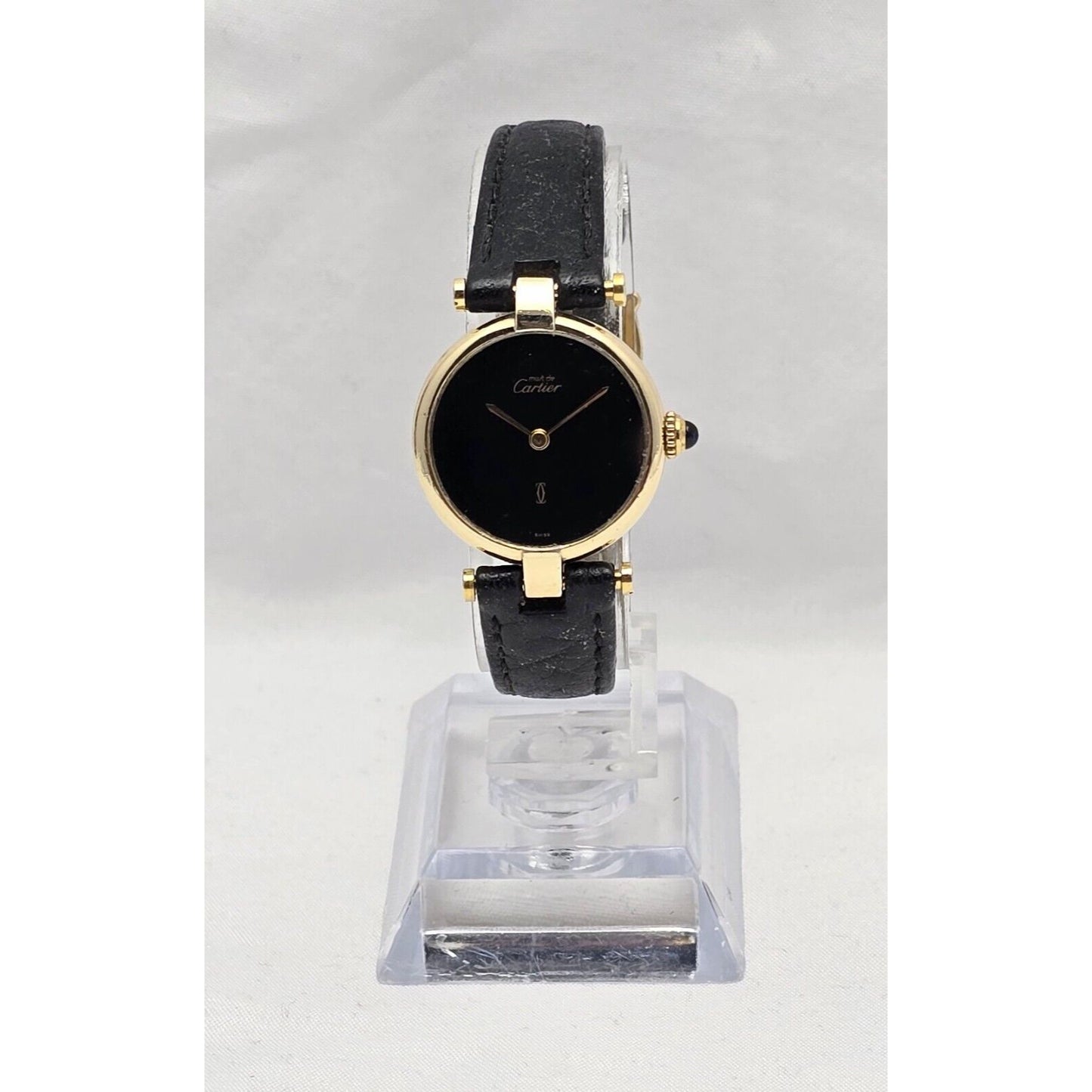 Must de Cartier Paris Vermeil Quartz 18K Gold Plated 925 Silver 24MM 137149