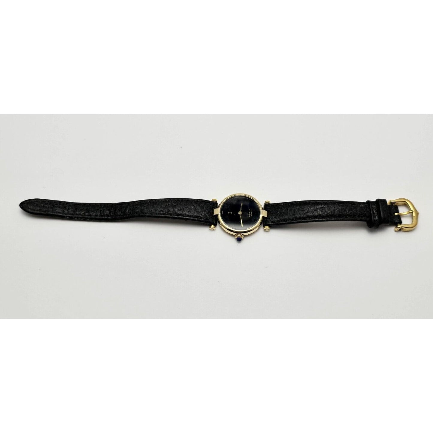 Must de Cartier Paris Vermeil Quartz 18K Gold Plated 925 Silver 24MM 137149