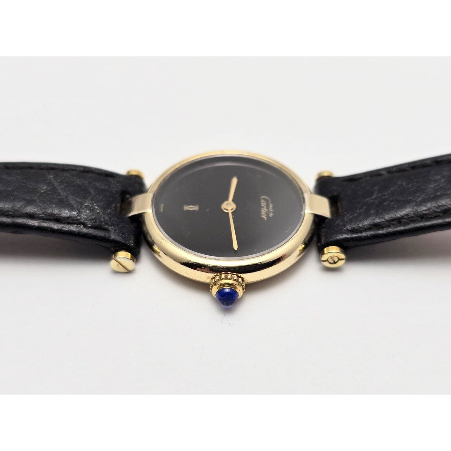 Must de Cartier Paris Vermeil Quartz 18K Gold Plated 925 Silver 24MM 137149