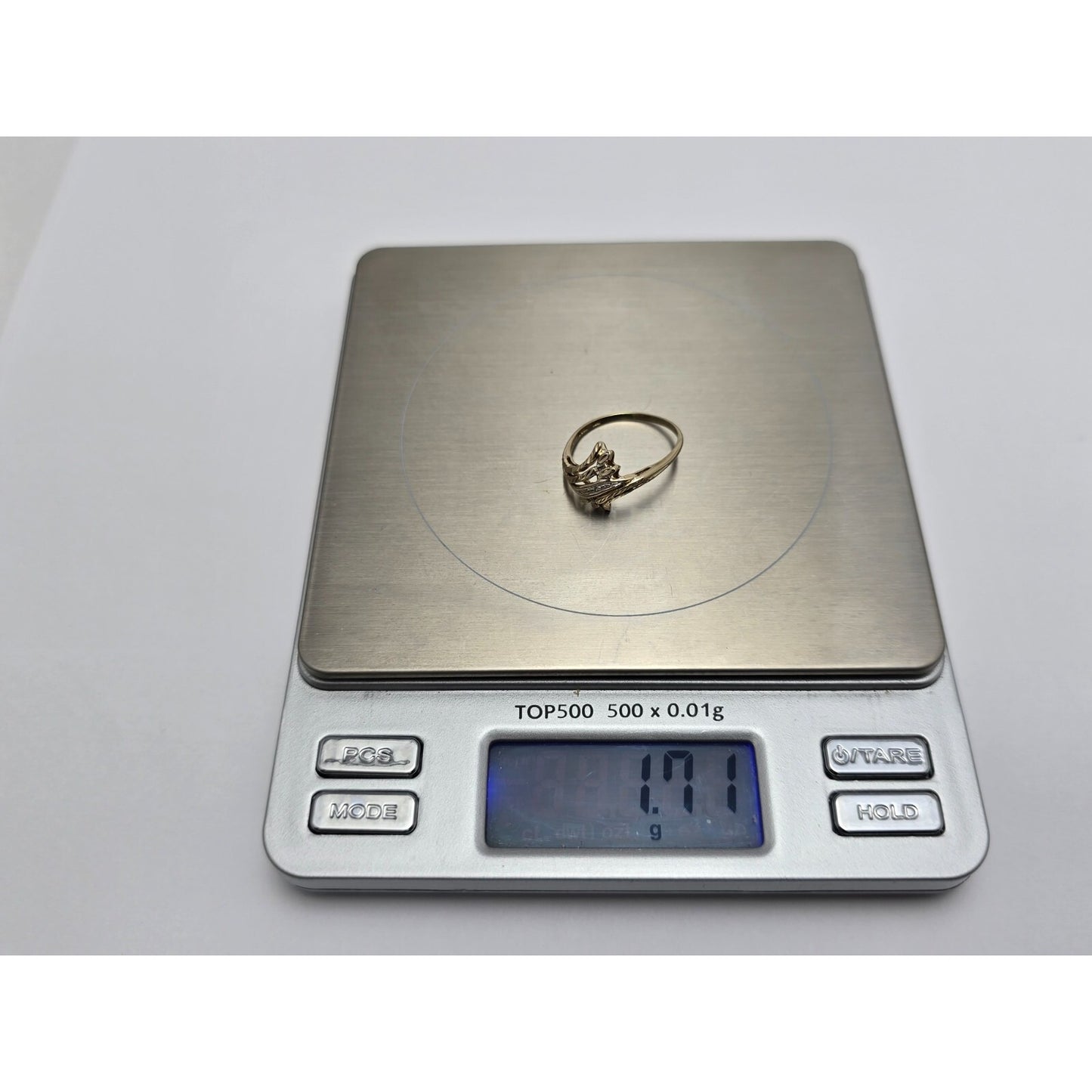 10K Two Tone Gold Raw Cut Diamond Ring