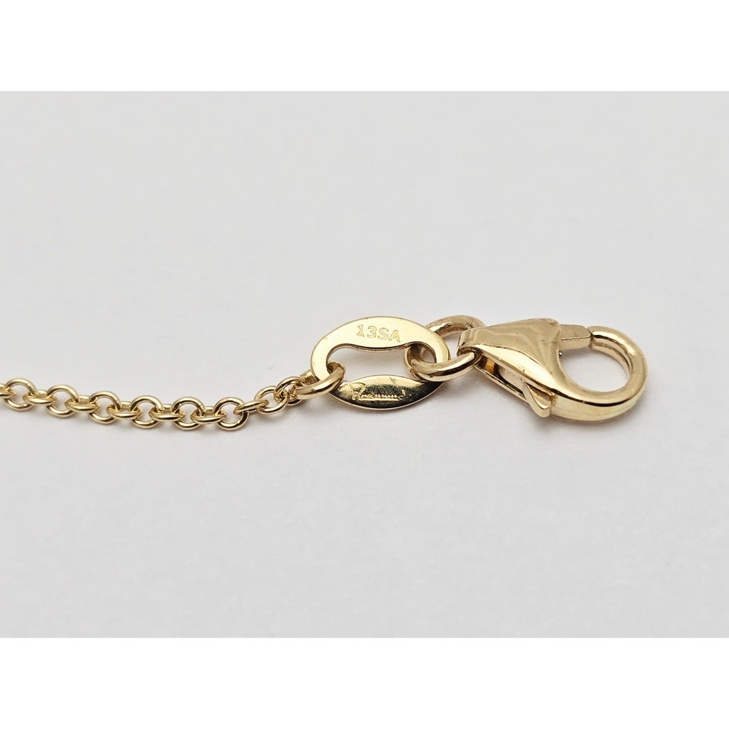 18K Yellow Gold Topaz & Diamond Fish Resizable Cable Link Charm Bracelet