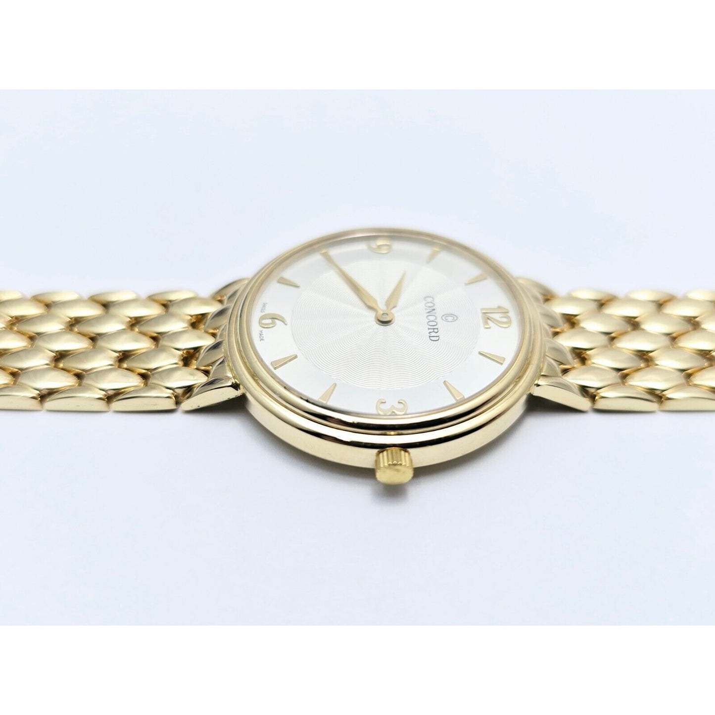 Concord 20.G1.1893 1251004 14K Yellow Gold 34mm Case Swiss Quartz Watch