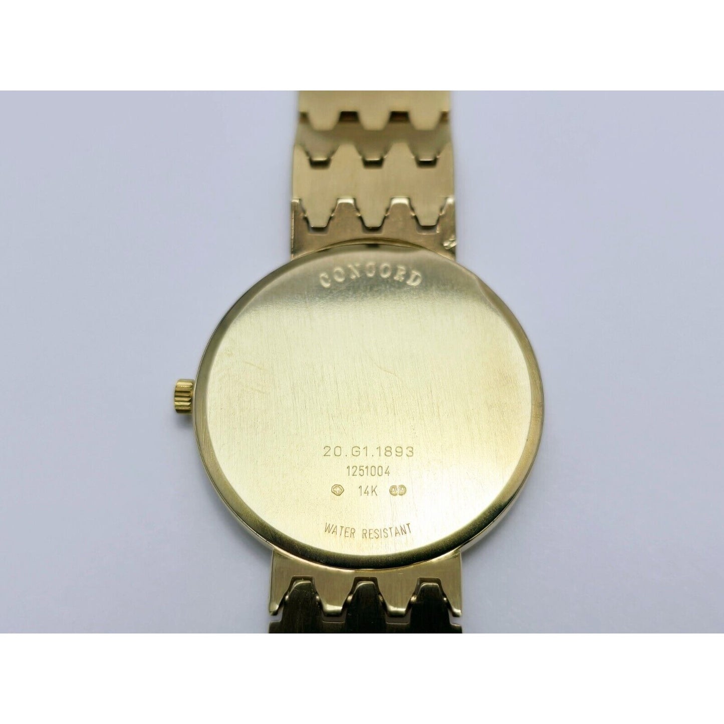 Concord 20.G1.1893 1251004 14K Yellow Gold 34mm Case Swiss Quartz Watch