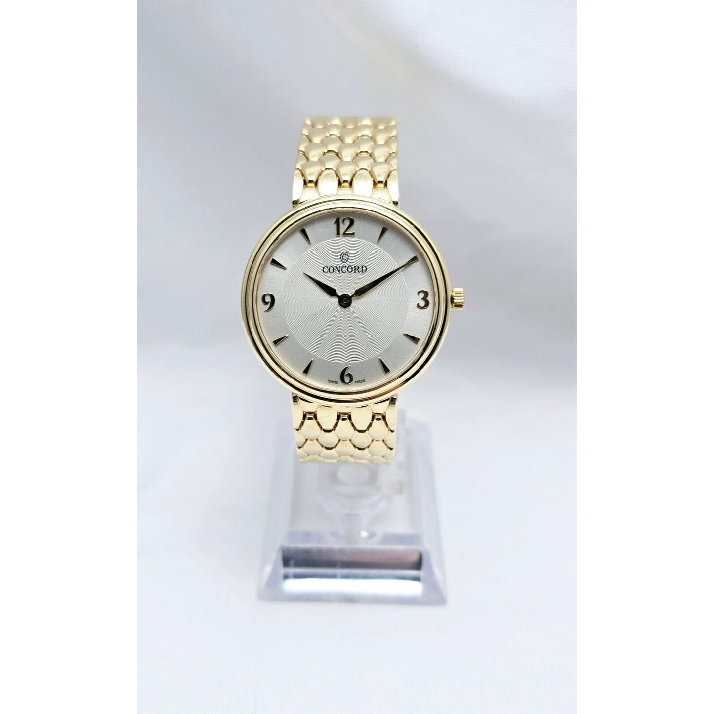 Concord 20.G1.1893 1251004 14K Yellow Gold 34mm Case Swiss Quartz Watch