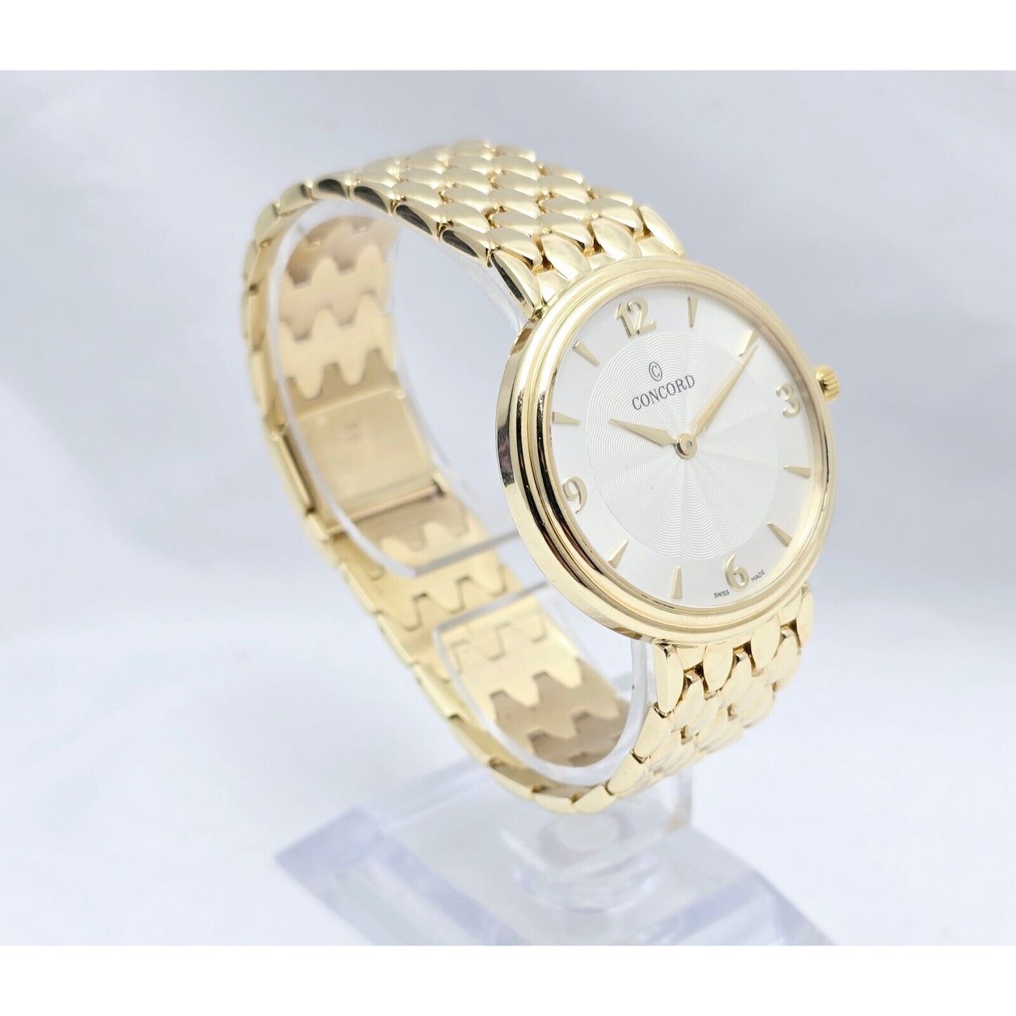 Concord 20.G1.1893 1251004 14K Yellow Gold 34mm Case Swiss Quartz Watch
