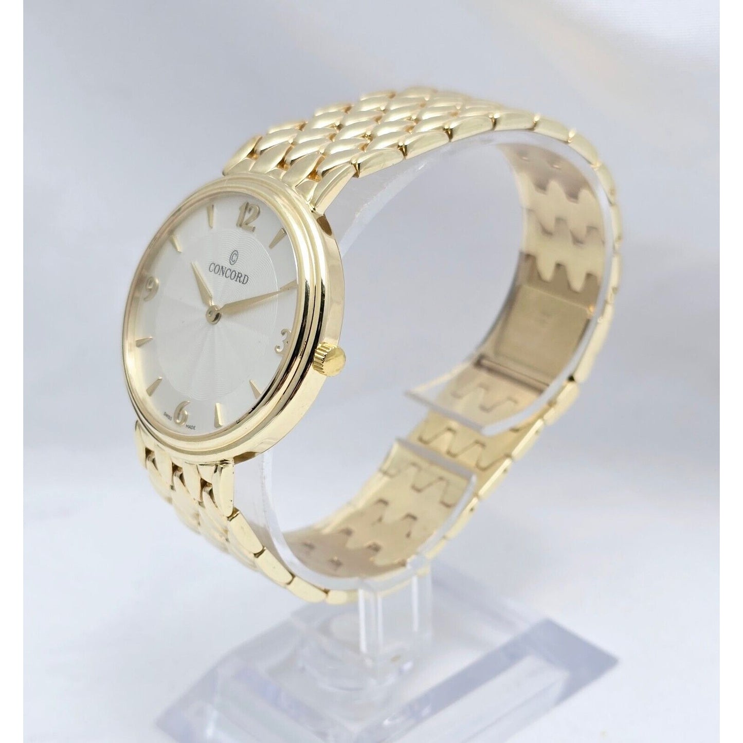 Concord 20.G1.1893 1251004 14K Yellow Gold 34mm Case Swiss Quartz Watch
