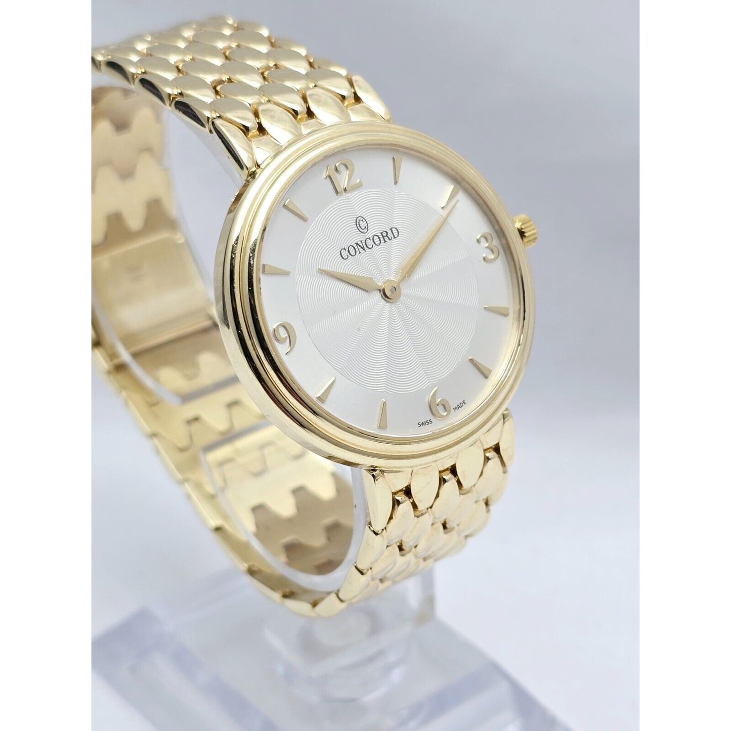 Concord 20.G1.1893 1251004 14K Yellow Gold 34mm Case Swiss Quartz Watch