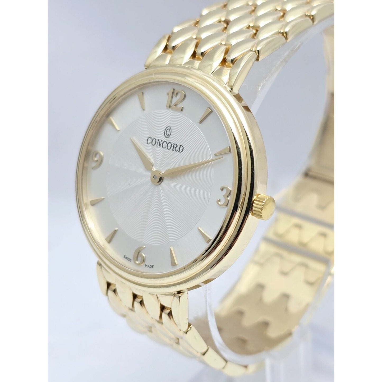 Concord 20.G1.1893 1251004 14K Yellow Gold 34mm Case Swiss Quartz Watch
