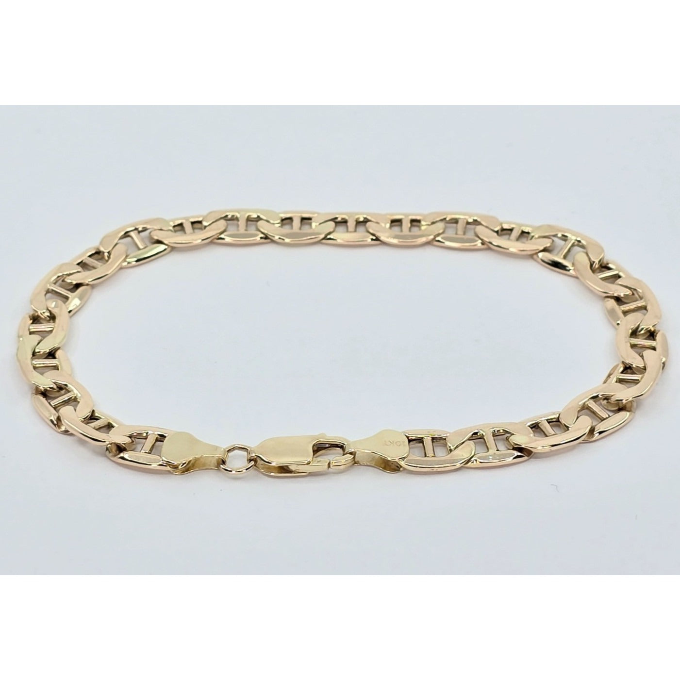 10K Yellow Gold Mariner Link Chain Bracelet